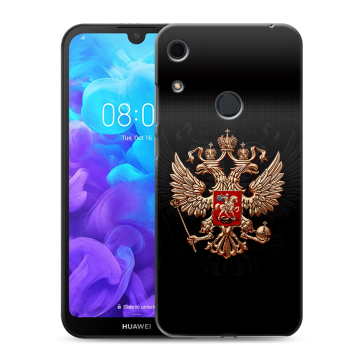 Силиконовый противоударный чехол на Huawei Y6s с принтом Герб России Силиконовый противоударный чехол на Huawei Y6s с принтом Герб России