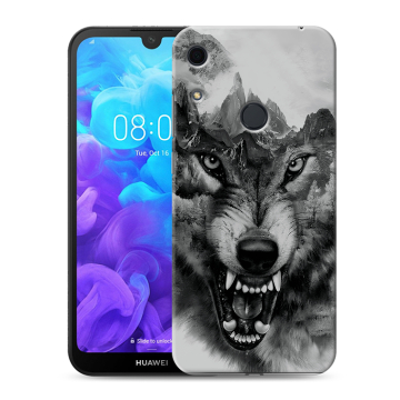 Силиконовый противоударный чехол на Huawei Y6s с принтом Волк Силиконовый противоударный чехол на Huawei Y6s с принтом Волк