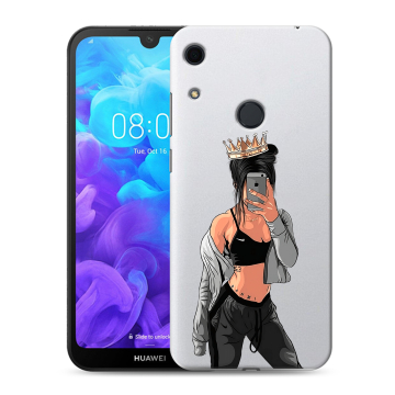 Силиконовый противоударный чехол на Huawei Y6s с принтом Женские принты Силиконовый противоударный чехол на Huawei Y6s с принтом Женские принты