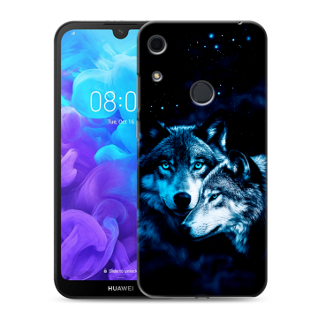Силиконовый противоударный чехол на Huawei Y6s с принтом Волки Силиконовый противоударный чехол на Huawei Y6s с принтом Волки
