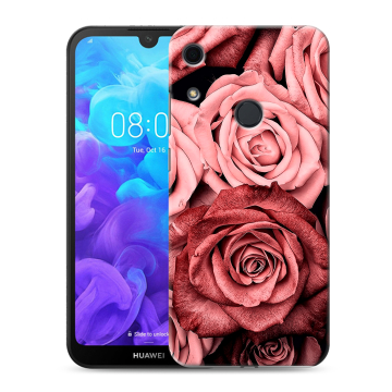 Силиконовый противоударный чехол на Huawei Y6s с принтом Цветы розы Силиконовый противоударный чехол на Huawei Y6s с принтом Цветы розы