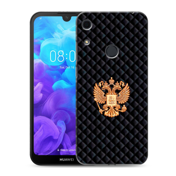 Силиконовый противоударный чехол на Huawei Y6s с принтом Герб России принт Силиконовый противоударный чехол на Huawei Y6s с принтом Герб России принт