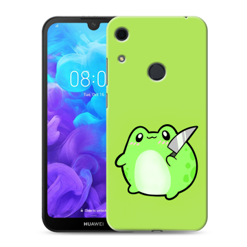 Силиконовый противоударный чехол на Huawei Y6s с принтом Лягушенок