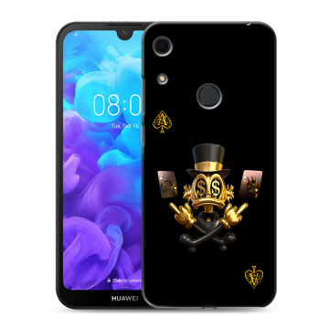 Силиконовый противоударный чехол на Huawei Y6s с принтом Золотой скрудж макдак