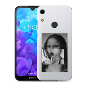 Силиконовый противоударный чехол на Huawei Y6s с принтом Мона Лиза