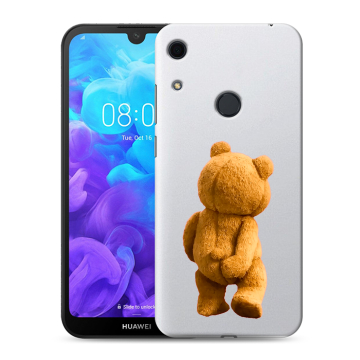 Силиконовый противоударный чехол на Huawei Y6s с принтом Медведь Силиконовый противоударный чехол на Huawei Y6s с принтом Медведь