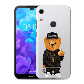 Силиконовый противоударный чехол на Huawei Y6s с принтом Плюшевый медведь