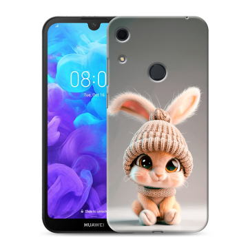 Силиконовый противоударный чехол на Huawei Y6s с принтом Кролик