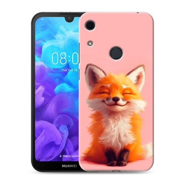 Силиконовый противоударный чехол на Huawei Y6s с принтом милая лиса Силиконовый противоударный чехол на Huawei Y6s с принтом милая лиса
