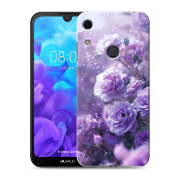 Силиконовый противоударный чехол на Huawei Y6s с принтом Розы цветы