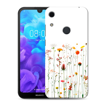 Силиконовый противоударный чехол на Huawei Y6s с принтом цветы