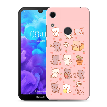 Силиконовый противоударный чехол на Huawei Y6s с принтом Hello Kitty Хелоу Кити