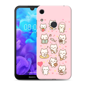 Силиконовый противоударный чехол на Huawei Y6s с принтом Hello Kitty Хелоу Кити