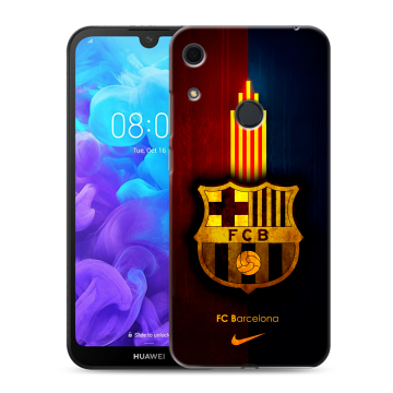 Силиконовый противоударный чехол на Huawei Y6s с принтом Барселона Barcelona