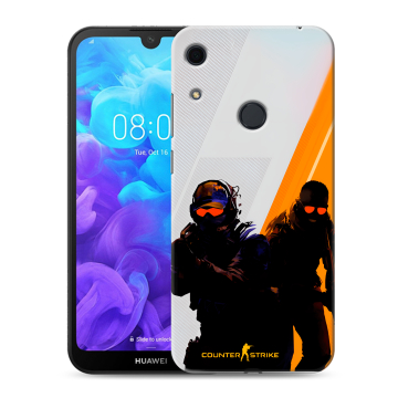 Силиконовый противоударный чехол на Huawei Y6s с принтом Контер страйк Counter strike