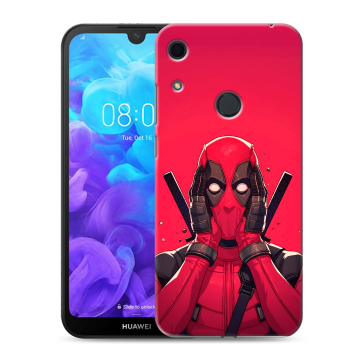 Силиконовый противоударный чехол на Huawei Y6s с принтом Дедпул Deadpool