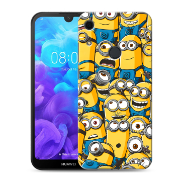 Силиконовый противоударный чехол на Huawei Y6s с принтом Миньоны Силиконовый противоударный чехол на Huawei Y6s с принтом Миньоны