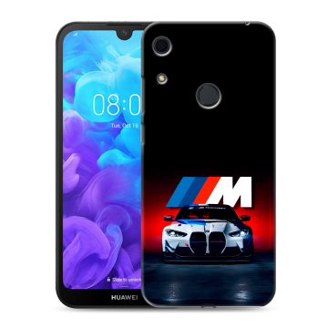 Силиконовый противоударный чехол на Huawei Y6s с принтом БМВ BMW
