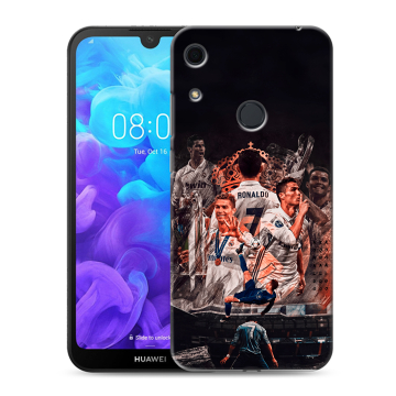 Силиконовый противоударный чехол на Huawei Y6s с принтом Реал Роналдо Real Ronaldo