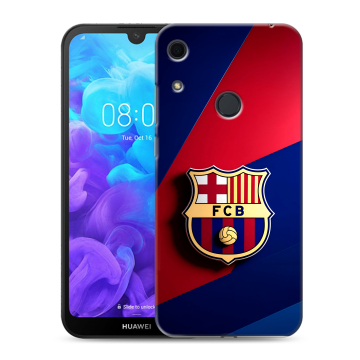 Силиконовый противоударный чехол на Huawei Y6s с принтом Барселона Barcelona
