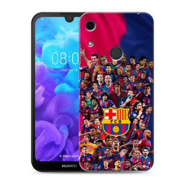 Силиконовый противоударный чехол на Huawei Y6s с принтом Барселона Barcelona