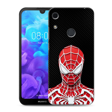 Силиконовый противоударный чехол на Huawei Y6s с принтом человек паук spiderman