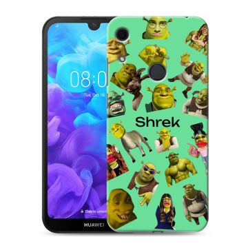 Силиконовый противоударный чехол на Huawei Y6s с принтом Шрек Shrek Силиконовый противоударный чехол на Huawei Y6s с принтом Шрек Shrek