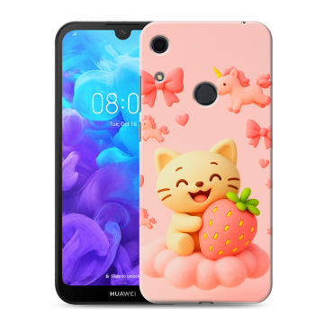 Силиконовый противоударный чехол на Huawei Y6s с принтом для девочек