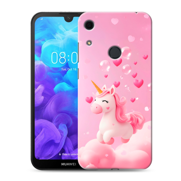 Силиконовый противоударный чехол на Huawei Y6s с принтом Единорог Силиконовый противоударный чехол на Huawei Y6s с принтом Единорог
