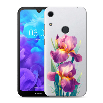 Силиконовый противоударный чехол на Huawei Y6s с принтом Цветы орхидеи Силиконовый противоударный чехол на Huawei Y6s с принтом Цветы орхидеи