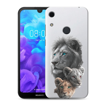 Силиконовый противоударный чехол на Huawei Y6s с принтом Львы Силиконовый противоударный чехол на Huawei Y6s с принтом Львы