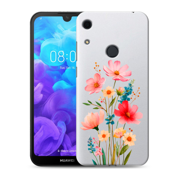 Силиконовый противоударный чехол на Huawei Y6s с принтом Цветы Силиконовый противоударный чехол на Huawei Y6s с принтом Цветы