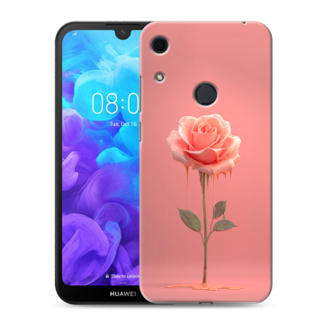 Силиконовый противоударный чехол на Huawei Y6s с принтом Розовая роза Силиконовый противоударный чехол на Huawei Y6s с принтом Розовая роза