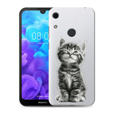Силиконовый противоударный чехол на Huawei Y6s с принтом Котенок
