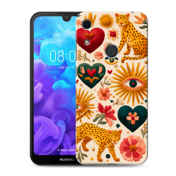 Силиконовый противоударный чехол на Huawei Y6s с принтом Модный принт Силиконовый противоударный чехол на Huawei Y6s с принтом Модный принт