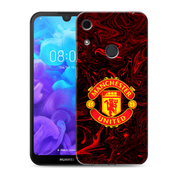 Силиконовый противоударный чехол на Huawei Y6s с принтом Manchester United Силиконовый противоударный чехол на Huawei Y6s с принтом Manchester United