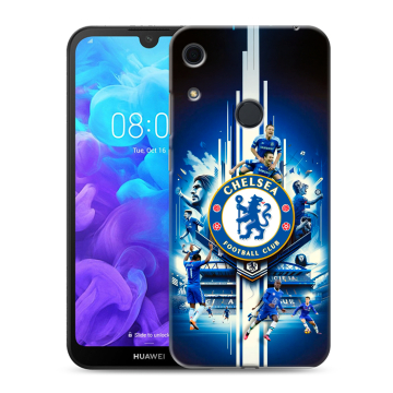 Силиконовый противоударный чехол на Huawei Y6s с принтом Chelsea Челси Силиконовый противоударный чехол на Huawei Y6s с принтом Chelsea Челси