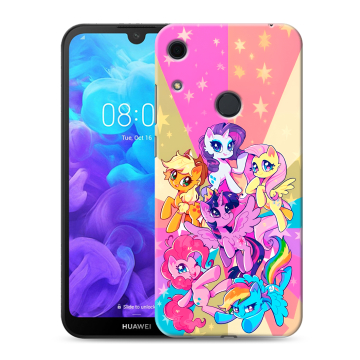 Силиконовый противоударный чехол на Huawei Y6s с принтом My little pony Дружба чудо Силиконовый противоударный чехол на Huawei Y6s с принтом My little pony Дружба чудо
