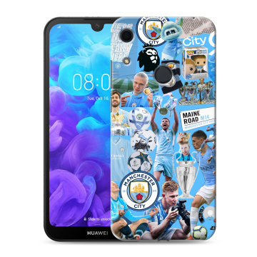 Силиконовый противоударный чехол на Huawei Y6s с принтом Man City Манчестер Сити Силиконовый противоударный чехол на Huawei Y6s с принтом Man City Манчестер Сити