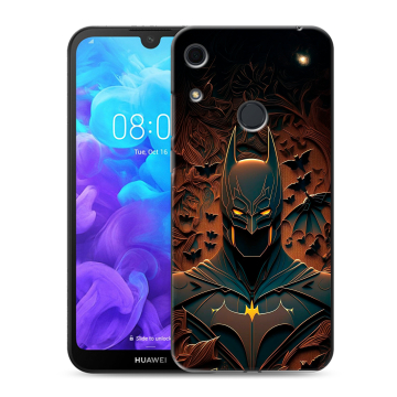 Силиконовый противоударный чехол на Huawei Y6s с принтом Batman Бэтмен Силиконовый противоударный чехол на Huawei Y6s с принтом Batman Бэтмен
