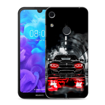 Силиконовый противоударный чехол на Huawei Y6s с принтом BMW БМВ