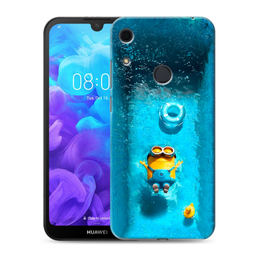 Силиконовый противоударный чехол на Huawei Y6s с принтом Миньоны