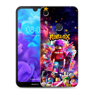 Силиконовый противоударный чехол на Huawei Y6s с принтом Roblox Роблокс