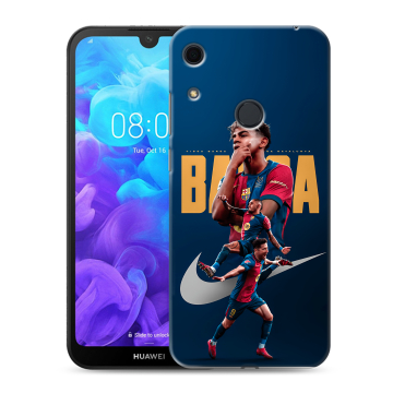 Силиконовый противоударный чехол на Huawei Y6s с принтом Барселона Barca Yamal Силиконовый противоударный чехол на Huawei Y6s с принтом Барселона Barca Yamal
