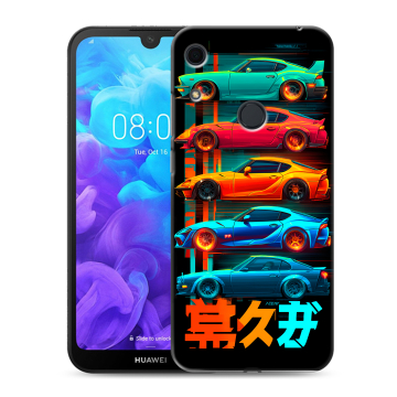 Силиконовый противоударный чехол на Huawei Y6s с принтом машины тачки Силиконовый противоударный чехол на Huawei Y6s с принтом машины тачки