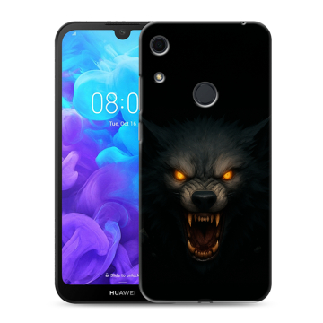 Силиконовый противоударный чехол на Huawei Y6s с принтом Волк Силиконовый противоударный чехол на Huawei Y6s с принтом Волк