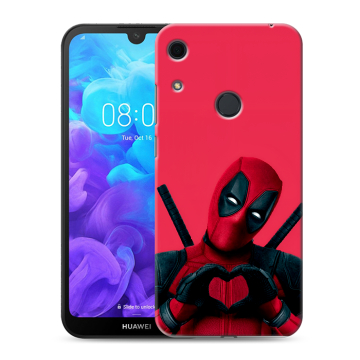 Силиконовый противоударный чехол на Huawei Y6s с принтом Дедпул Deadpool