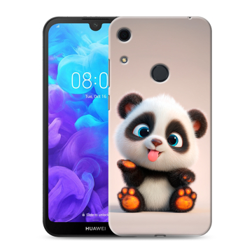Силиконовый противоударный чехол на Huawei Y6s с принтом милая панда