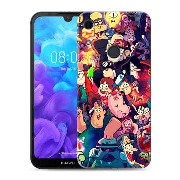 Силиконовый противоударный чехол на Huawei Y6s с принтом Gravity Falls Гравити Фолз