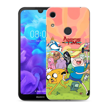 Силиконовый противоударный чехол на Huawei Y6s с принтом Adventure time Время приключений Силиконовый противоударный чехол на Huawei Y6s с принтом Adventure time Время приключений